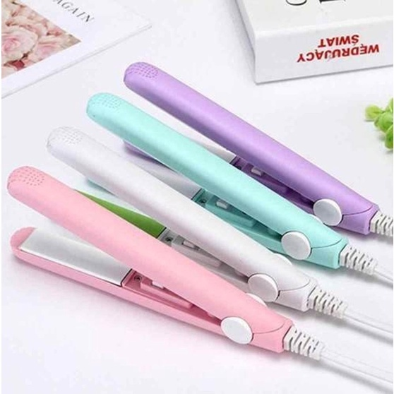 Mini Chapinha Prancha De Cabelo Pequena Portátil Chapinha Profissional Com Case Transporte Bivolt