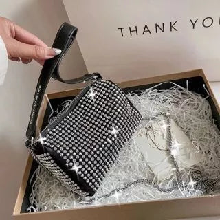 Bolsa Strass Mini Brilhante