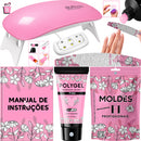 Kit Alongamento de Unhas Polygel com Cabine UV