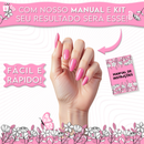 Kit Alongamento Poligel Polygel + Molde F1 + Lixa + Mini Cabine De Unha