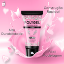 Kit Alongamento Poligel Polygel + Molde F1 + Lixa + Mini Cabine De Unha