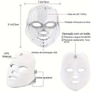 Máscara Facial para Fototerapia e Cuidados com a Pele